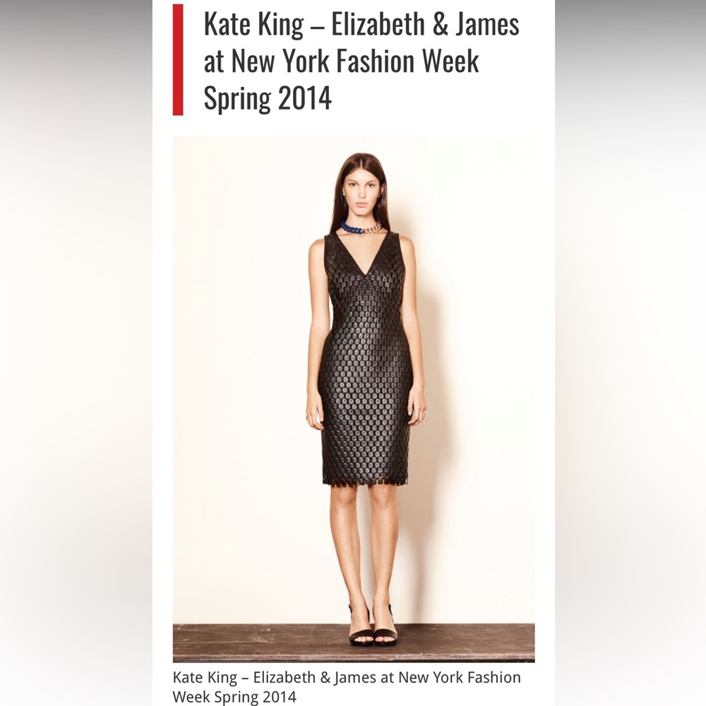 Black Elizabeth and James Cutout/Weaved Dress